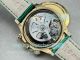 Swiss Replica Rolex Beach Daytona Emerald Bezel Green Leather Strap Watch (5)_th.jpg